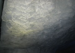 076 Ice crystals on ceiling
