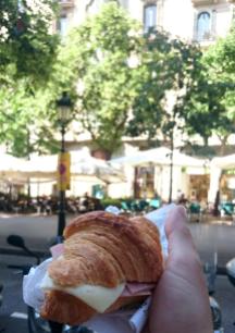 1764 Snack - Ham and Cheese on Croissant